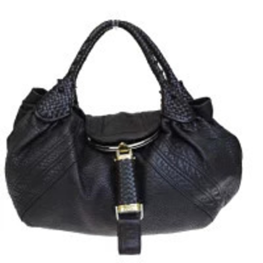 Fendi Spy Bag Shoulder Handbag Brown Leather